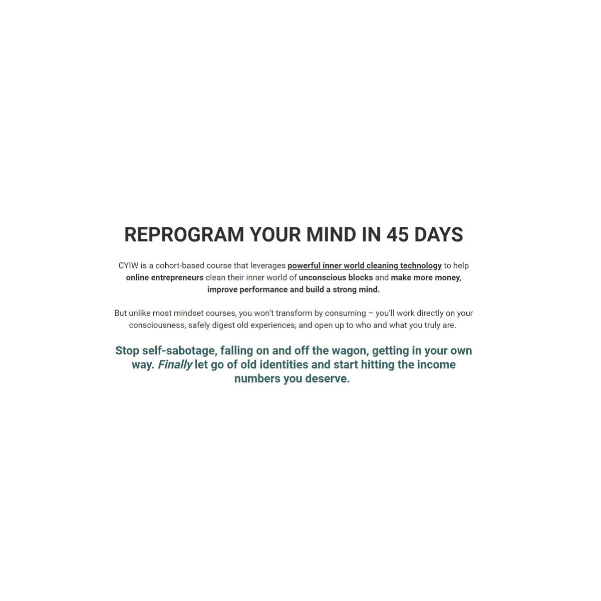 Tej Dosa Clean Your Inner World Reprogram Your Mind In 45 Days