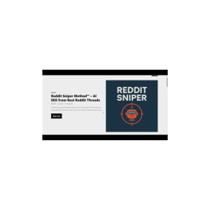 Reddit Sniper Method™ – AI SEO from Real Reddit Threads by GMB Crush